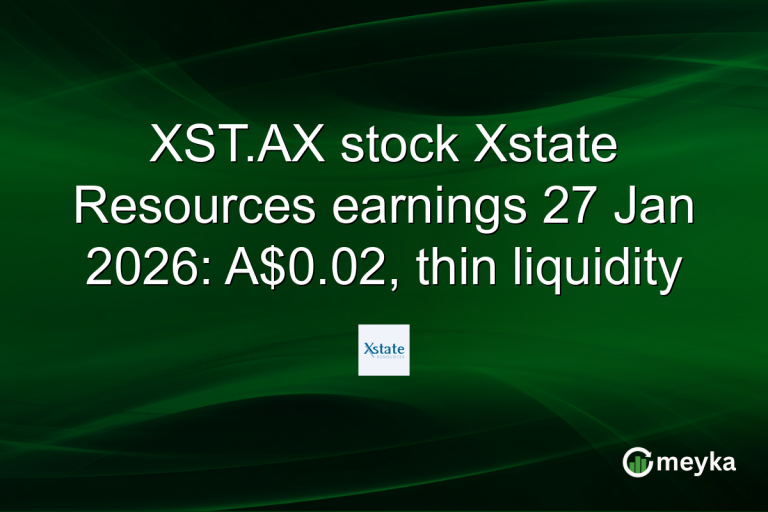 XST.AX stock Xstate Resources earnings 27 Jan 2026: A$0.02, thin liquidity