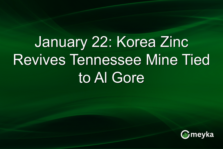 January 22: Korea Zinc Revives Tennessee Mine Tied to Al Gore