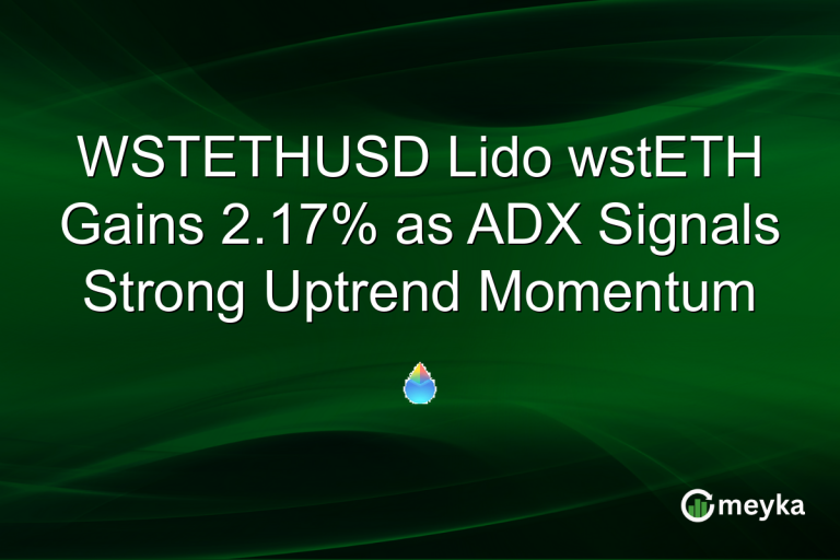 WSTETHUSD Lido wstETH Gains 2.17% as ADX Signals Strong Uptrend Momentum