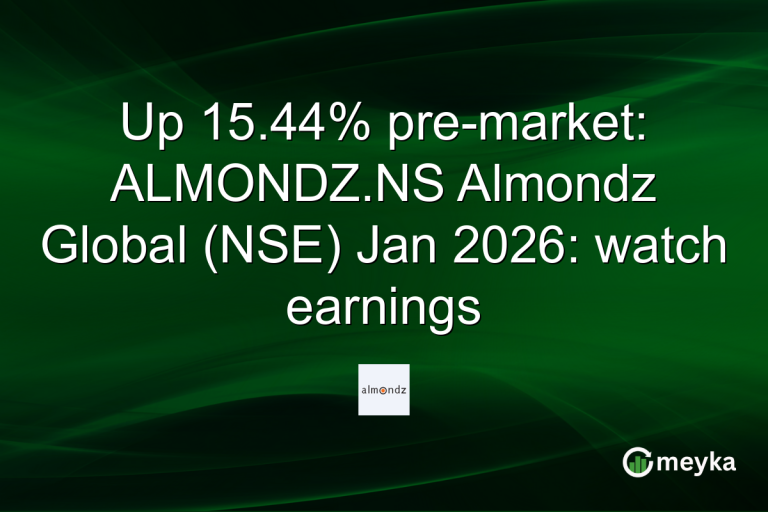 Up 15.44% pre-market: ALMONDZ.NS Almondz Global (NSE) Jan 2026: watch earnings