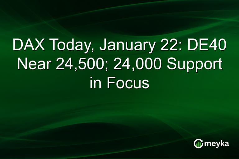 DAX Today, January 22: DE40 Near 24,500; 24,000 Support in Focus
