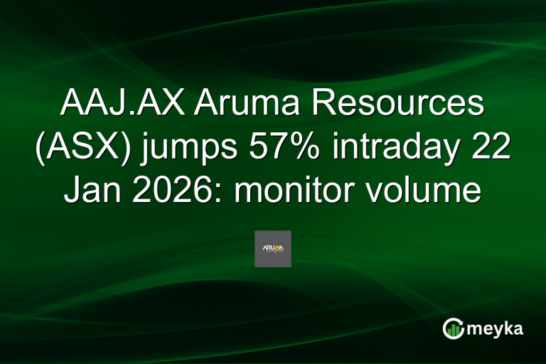 AAJ.AX Aruma Resources (ASX) jumps 57% intraday 22 Jan 2026: monitor volume