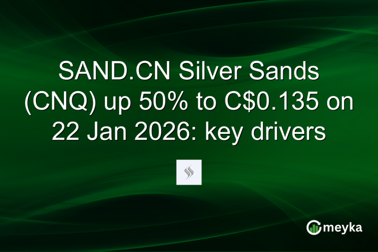 SAND.CN Silver Sands (CNQ) up 50% to C$0.135 on 22 Jan 2026: key drivers