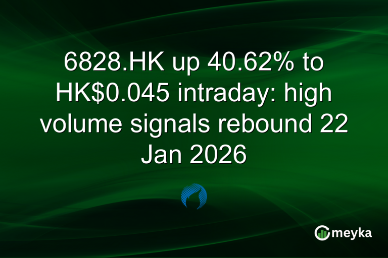 6828.HK up 40.62% to HK$0.045 intraday: high volume signals rebound 22 Jan 2026