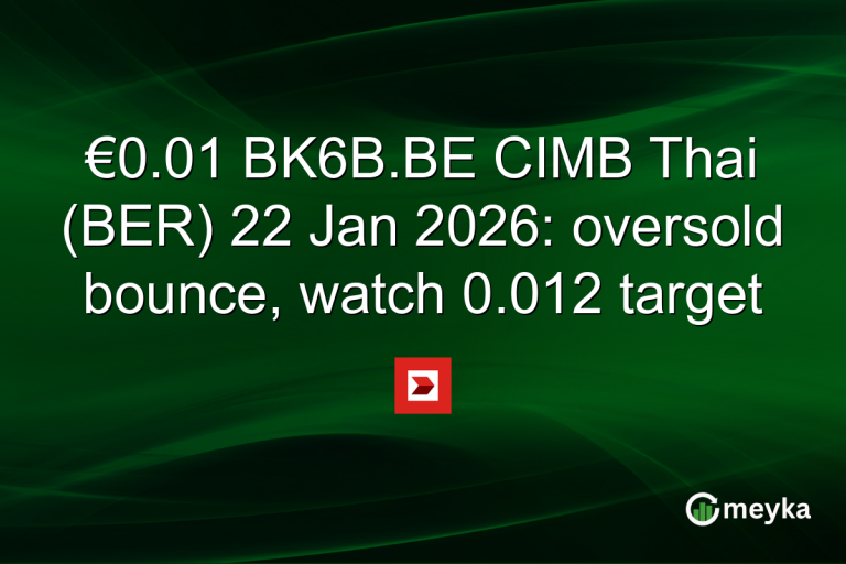 €0.01 BK6B.BE CIMB Thai (BER) 22 Jan 2026: oversold bounce, watch 0.012 target