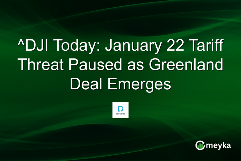 ^DJI Today: January 22 Tariff Threat Paused as Greenland Deal Emerges