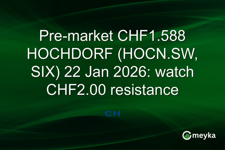 Pre-market CHF1.588 HOCHDORF (HOCN.SW, SIX) 22 Jan 2026: watch CHF2.00 resistance