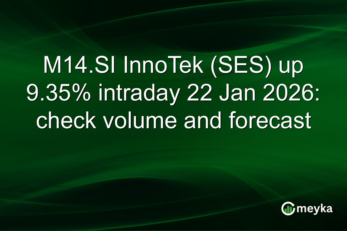 M14.SI InnoTek (SES) up 9.35% intraday 22 Jan 2026: check volume and forecast