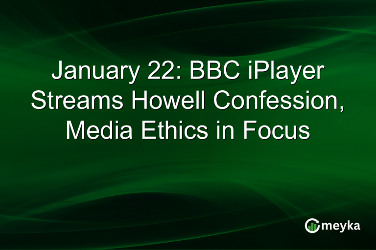 January 22: BBC iPlayer Streams Howell Confession, Media Ethics in Focus