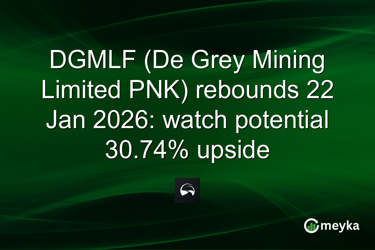 DGMLF (De Grey Mining Limited PNK) rebounds 22 Jan 2026: watch potential 30.74% upside