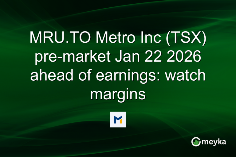 MRU.TO Metro Inc (TSX) pre-market Jan 22 2026 ahead of earnings: watch margins