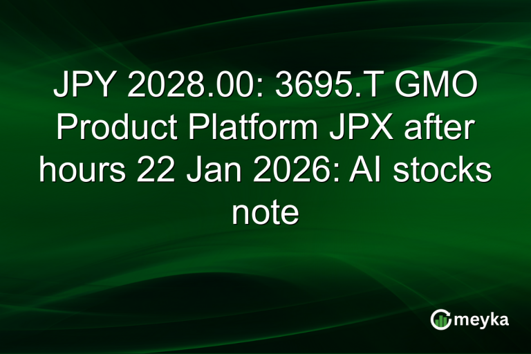 JPY 2028.00: 3695.T GMO Product Platform JPX after hours 22 Jan 2026: AI stocks note