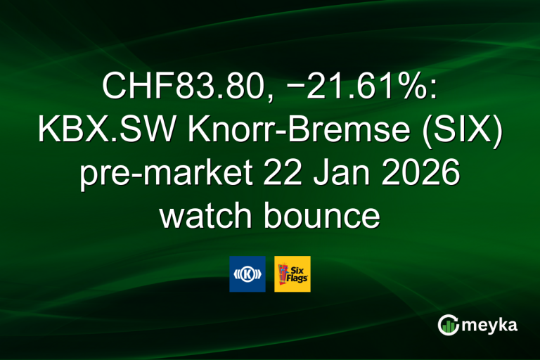 CHF83.80, −21.61%: KBX.SW Knorr-Bremse (SIX) pre-market 22 Jan 2026 watch bounce
