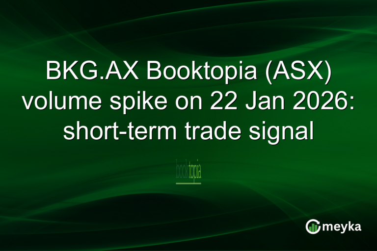 BKG.AX Booktopia (ASX) volume spike on 22 Jan 2026: short-term trade signal