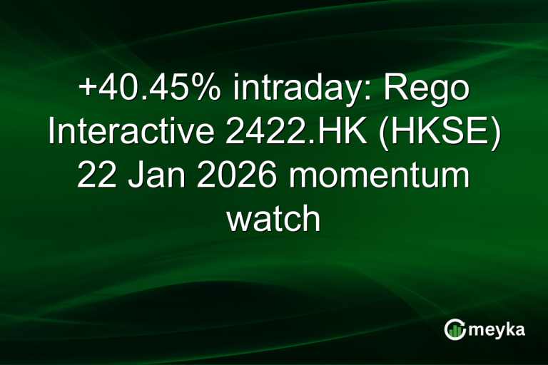 +40.45% intraday: Rego Interactive 2422.HK (HKSE) 22 Jan 2026 momentum watch