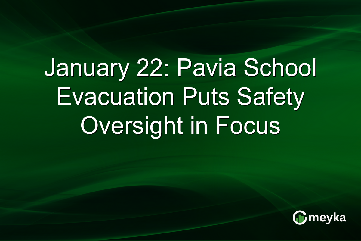 January 22: Pavia School Evacuation Puts Safety Oversight in Focus