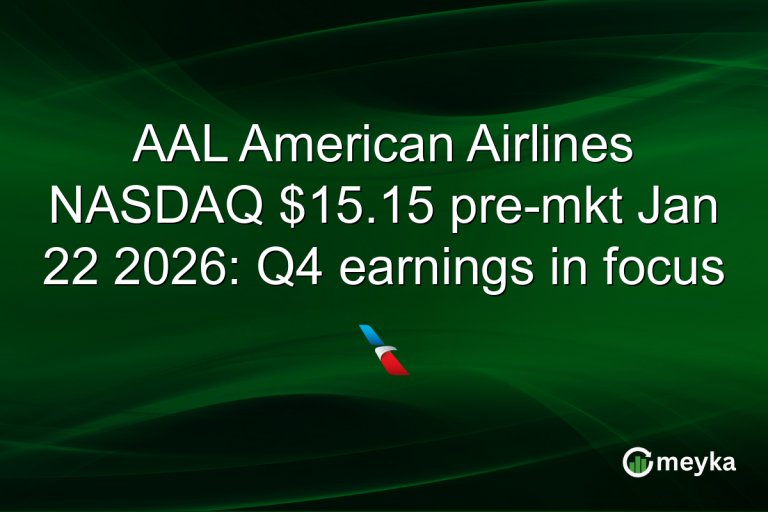 AAL American Airlines NASDAQ $15.15 pre-mkt Jan 22 2026: Q4 earnings in focus