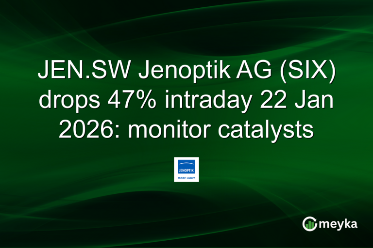 JEN.SW Jenoptik AG (SIX) drops 47% intraday 22 Jan 2026: monitor catalysts