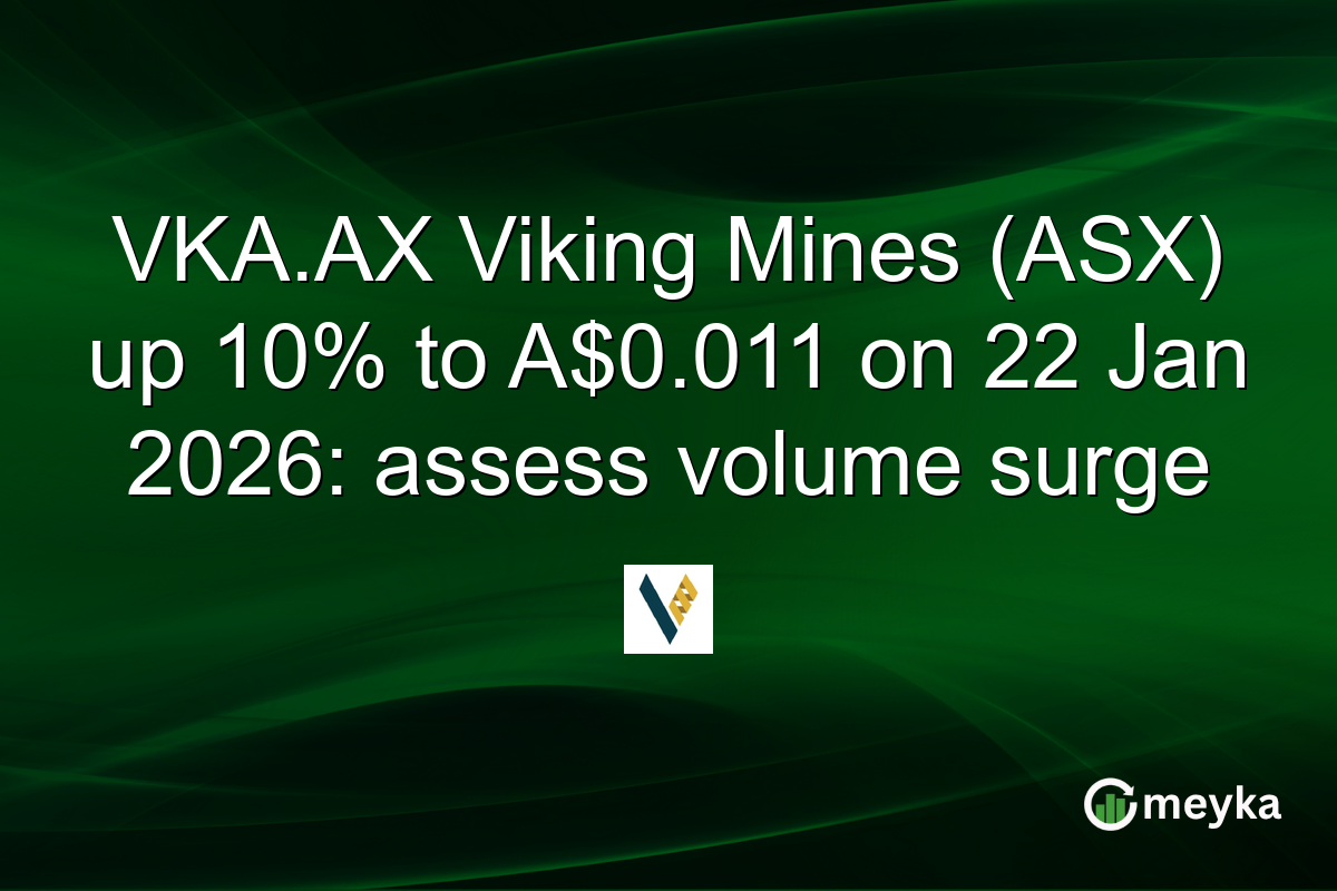 VKA.AX Viking Mines (ASX) up 10% to A$0.011 on 22 Jan 2026: assess volume surge