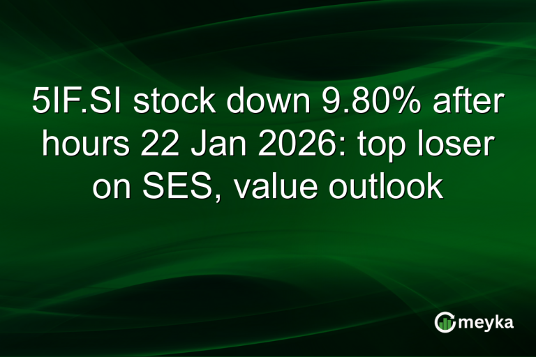 5IF.SI stock down 9.80% after hours 22 Jan 2026: top loser on SES, value outlook