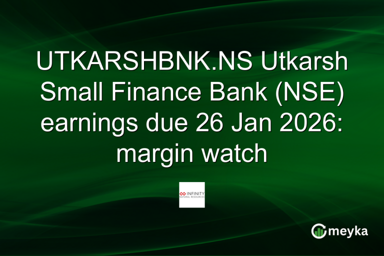 UTKARSHBNK.NS Utkarsh Small Finance Bank (NSE) earnings due 26 Jan 2026: margin watch