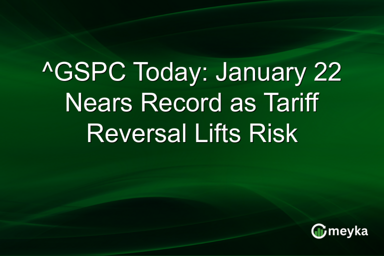 ^GSPC Today: January 22 Nears Record as Tariff Reversal Lifts Risk