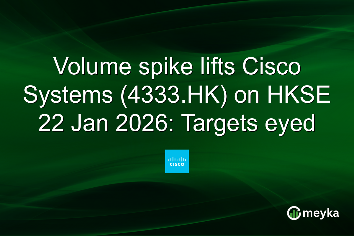 Volume spike lifts Cisco Systems (4333.HK) on HKSE 22 Jan 2026: Targets eyed