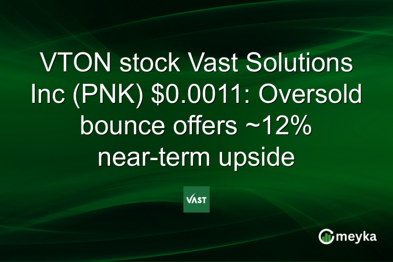 VTON stock Vast Solutions Inc (PNK) $0.0011: Oversold bounce offers ~12% near-term upside