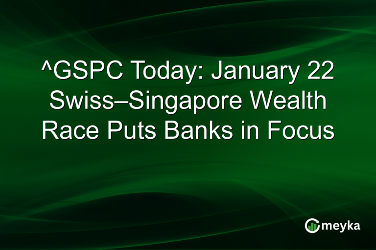 ^GSPC Today: January 22 Swiss–Singapore Wealth Race Puts Banks in Focus