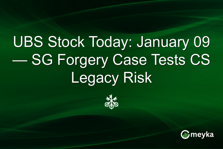 UBS Stock Today: January 09 — SG Forgery Case Tests CS Legacy Risk