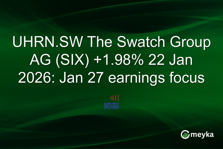 UHRN.SW The Swatch Group AG (SIX) +1.98% 22 Jan 2026: Jan 27 earnings focus