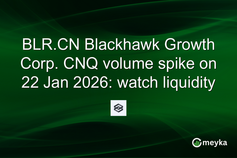 BLR.CN Blackhawk Growth Corp. CNQ volume spike on 22 Jan 2026: watch liquidity