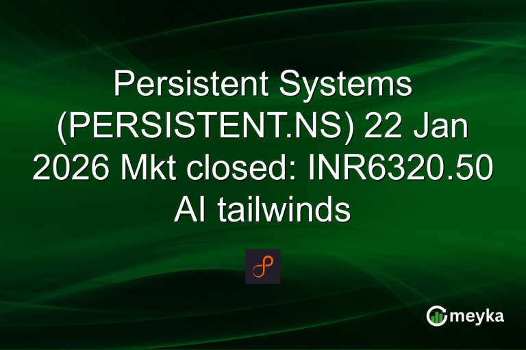 Persistent Systems (PERSISTENT.NS) 22 Jan 2026 Mkt closed: INR6320.50 AI tailwinds