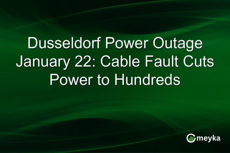 Dusseldorf Power Outage January 22: Cable Fault Cuts Power to Hundreds