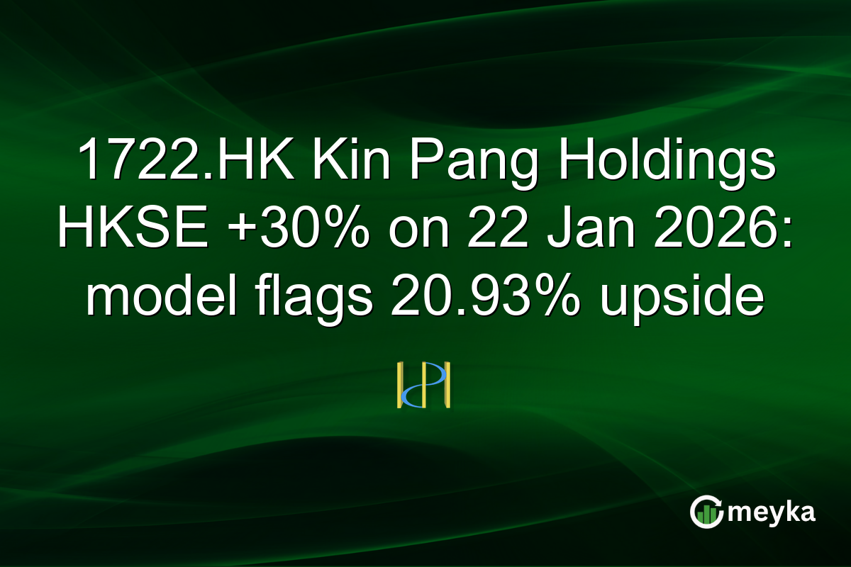 1722.HK Kin Pang Holdings HKSE +30% on 22 Jan 2026: model flags 20.93% upside
