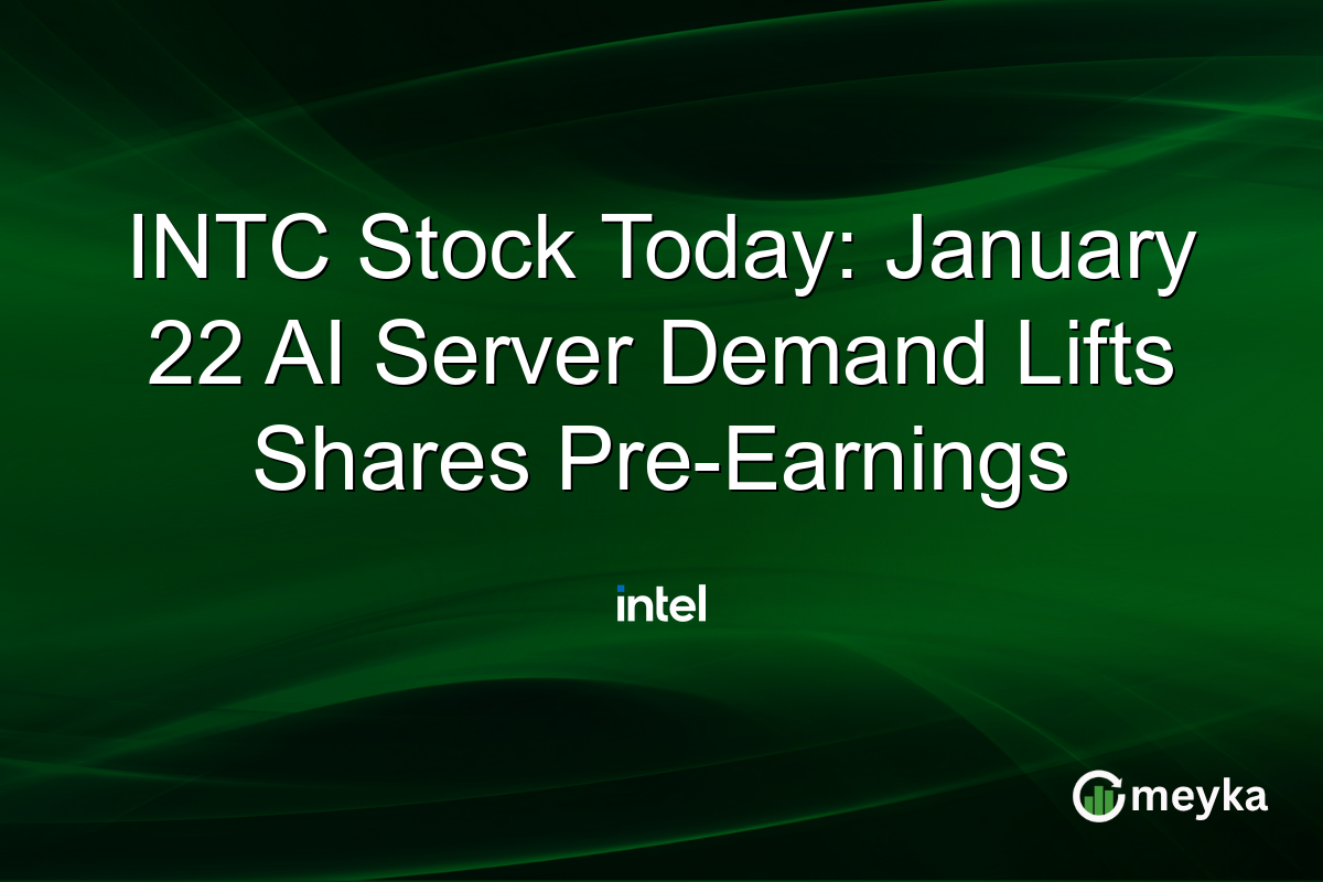 INTC Stock Today: January 22 AI Server Demand Lifts Shares Pre-Earnings