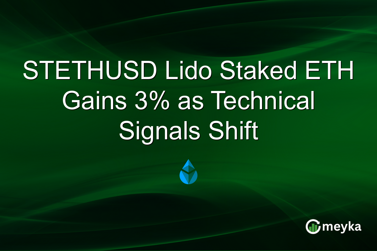 STETHUSD Lido Staked ETH Gains 3% as Technical Signals Shift