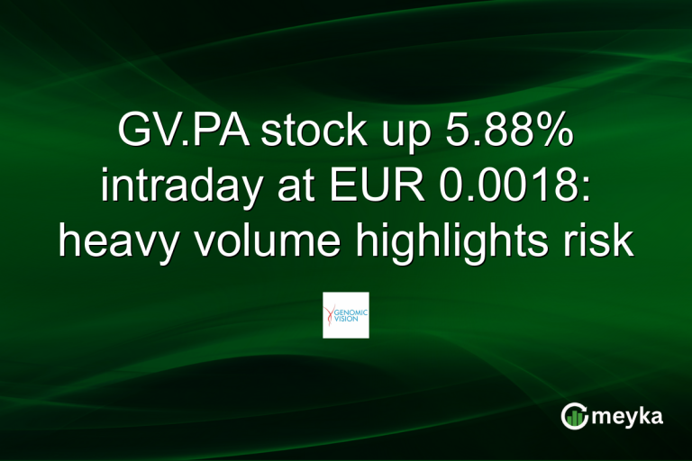GV.PA stock up 5.88% intraday at EUR 0.0018: heavy volume highlights risk