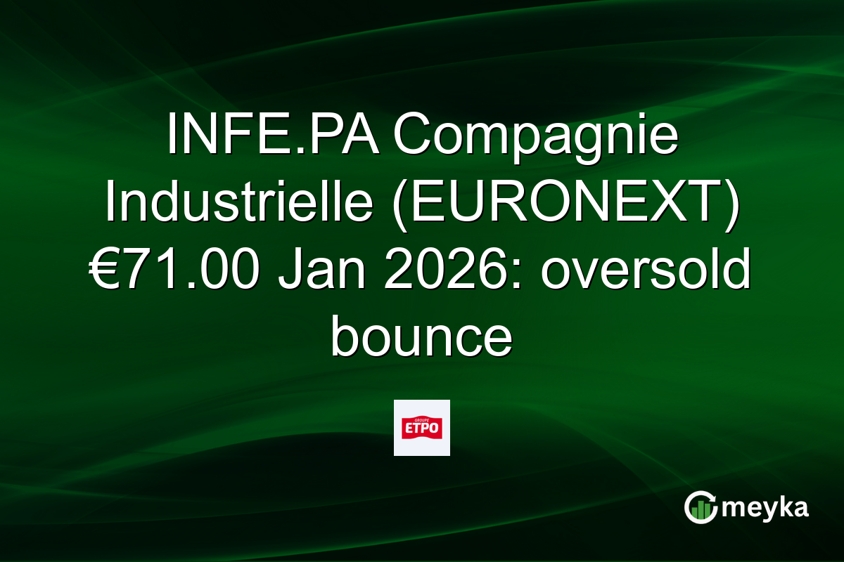 INFE.PA Compagnie Industrielle (EURONEXT) €71.00 Jan 2026: oversold bounce