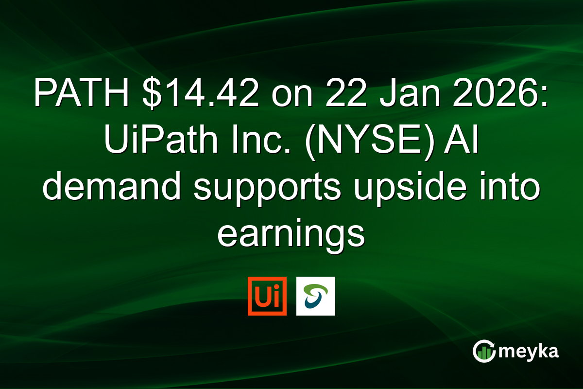 PATH $14.42 on 22 Jan 2026: UiPath Inc. (NYSE) AI demand supports upside into earnings