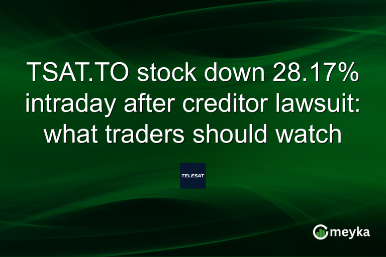 TSAT.TO stock down 28.17% intraday after creditor lawsuit: what traders should watch