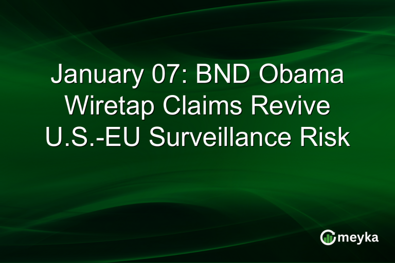 January 07: BND Obama Wiretap Claims Revive U.S.-EU Surveillance Risk