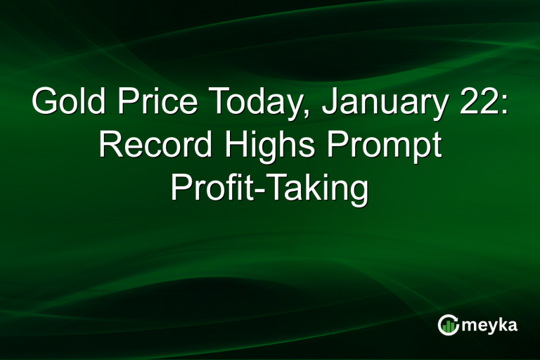 Gold Price Today, January 22: Record Highs Prompt Profit-Taking