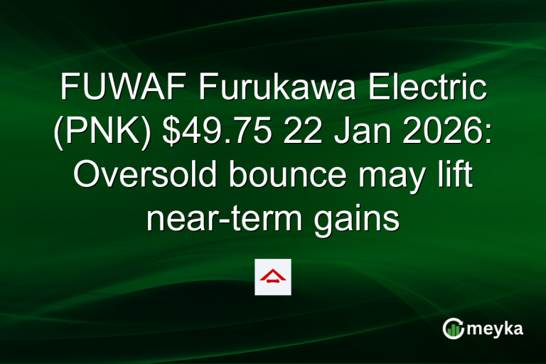 FUWAF Furukawa Electric (PNK) $49.75 22 Jan 2026: Oversold bounce may lift near-term gains
