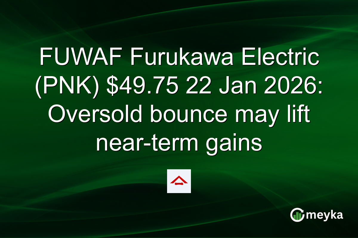 FUWAF Furukawa Electric (PNK) $49.75 22 Jan 2026: Oversold bounce may lift near-term gains