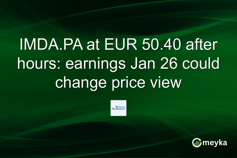 IMDA.PA at EUR 50.40 after hours: earnings Jan 26 could change price view