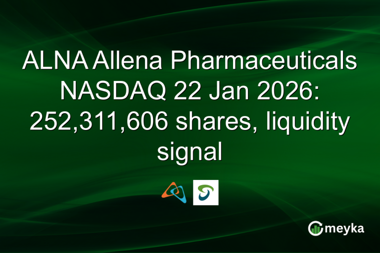 ALNA Allena Pharmaceuticals NASDAQ 22 Jan 2026: 252,311,606 shares, liquidity signal