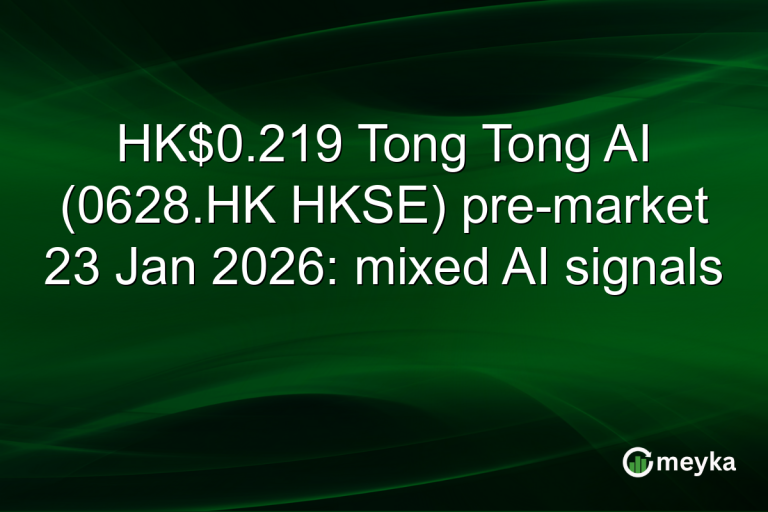 HK$0.219 Tong Tong AI (0628.HK HKSE) pre-market 23 Jan 2026: mixed AI signals
