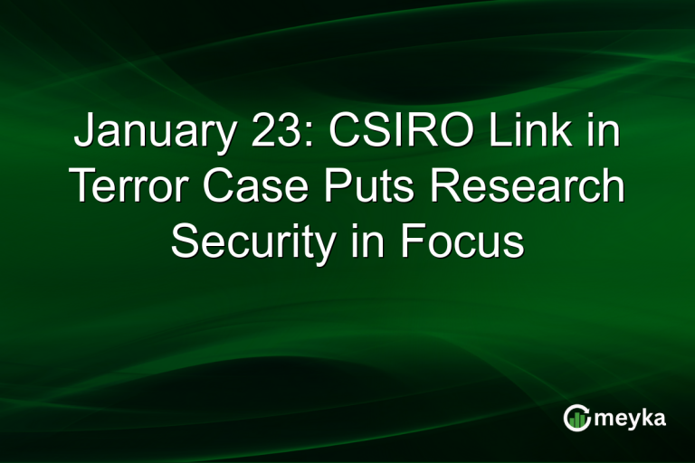 January 23: CSIRO Link in Terror Case Puts Research Security in Focus