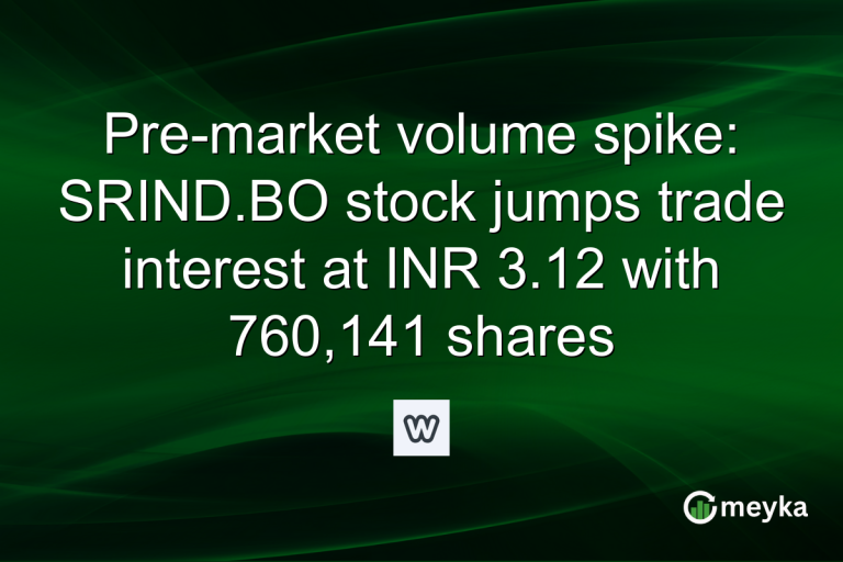 Pre-market volume spike: SRIND.BO stock jumps trade interest at INR 3.12 with 760,141 shares